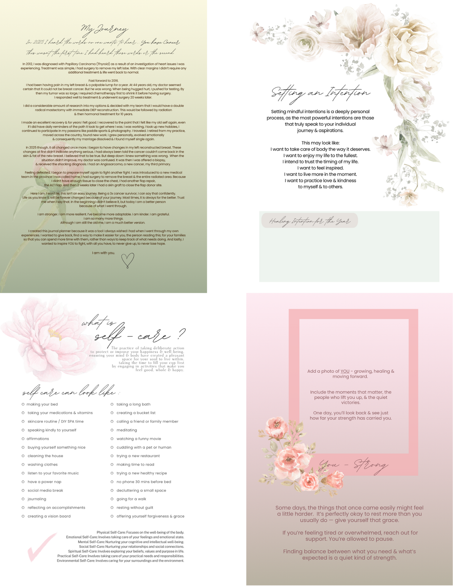 Grace in the Storm - A Self-Care Companion for Cancer Warriors (E-Book)